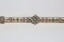 Broche Broche-barrette Art déco en or 18k avec émeraudes, perles et diamants 58 Facettes 525