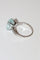 Bague 54 Bague en or blanc 18k avec aigue-marine 58 Facettes 521