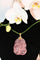 Pendentif Pendentif en quartz rose sculpté et or jaune 18 ct 58 Facettes 537
