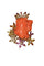 Collier Collier en or jaune 18k avec pendentif en corail sculpté et diamants 58 Facettes 536.250