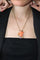 Collier Collier en or jaune 18k avec pendentif en corail sculpté et diamants 58 Facettes 536.250