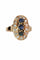 Bague 52 Bague trilogie saphirs et diamants en or jaune 18 carats 58 Facettes 530