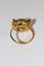 Bague 60 Bague panthère en or jaune 18 carats, émail, diamants et rubis 58 Facettes 329