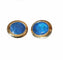 Boucles d'oreilles Puces d’oreilles en or jaune 14 carats et opales noires 58 Facettes 549