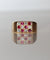 Bague 56 Bague chevalière - Rubis et diamants en or jaune 18 carats 58 Facettes 541