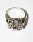 Bague 54 Bague marguerite en platine et or blanc, diamants 58 Facettes 567