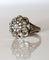 Bague 54 Bague marguerite en platine et or blanc, diamants 58 Facettes 567