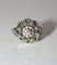 Bague 54 Bague marguerite en platine et or blanc, diamants 58 Facettes 567