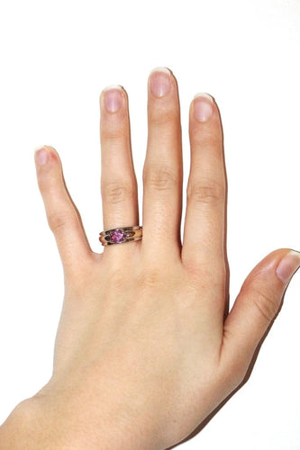 Bague 50 Boucheron Axelle - Bague en or blanc 18 carats et saphir rose 58 Facettes 042