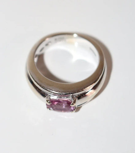 Bague 50 Boucheron Axelle - Bague en or blanc 18 carats et saphir rose 58 Facettes 042