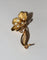 Broche Broche fleur rétro en or jaune 18 carats et perles 58 Facettes 570