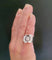 Bague 46 Bague chevalière Art déco en or blanc et platine avec diamants 58 Facettes 584