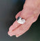 Bague 46 Bague chevalière Art déco en or blanc et platine avec diamants 58 Facettes 584