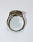 Bague 56 Bague Art déco hexagonale en or blanc et platine, diamants et saphirs 58 Facettes 156