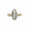Bague 56 Bague en or rose et platine sertie de diamants 58 Facettes 1014
