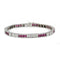 Bracelet Bracelet en or blanc 750‰, diamants et rubis 58 Facettes 1177