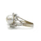 Bague 55 Bague en or blanc 750 sertie de diamants et perles 58 Facettes 1176