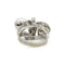 Bague 55 Bague en or blanc 750 sertie de diamants et perles 58 Facettes 1176