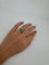 Bague 50 Bague marguerite - Or jaune 750‰, platine 950‰, diamants et émeraude 58 Facettes 1058