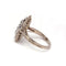 Bague 60 Bague marquise en or blanc 750‰ avec émeraude et diamants 58 Facettes 1020