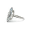 Bague 53 Bague en or blanc 750‰ à aigue-marine taille marquise 58 Facettes 1030