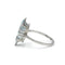 Bague 53 Bague en or blanc 750‰ à aigue-marine taille marquise 58 Facettes 1030