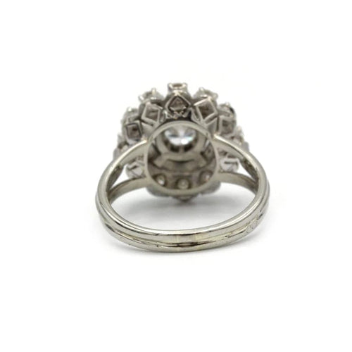 Bague 52 Bague en or blanc 750‰ et diamants 58 Facettes 1009