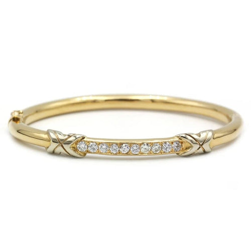 Bracelet Bracelet en or jaune 750‰ et diamants 58 Facettes 1053