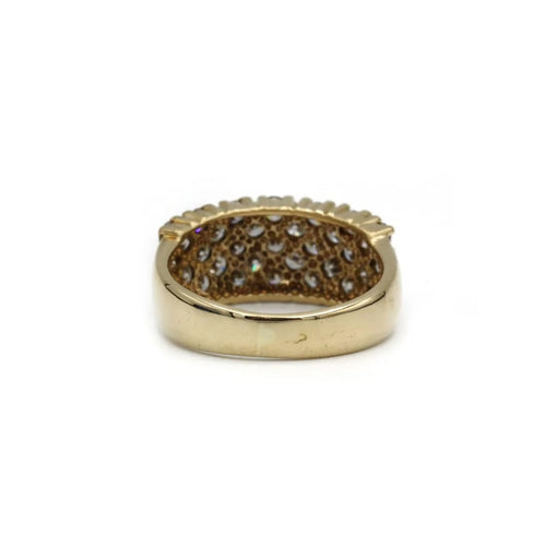 Bague 51 Bague en or jaune 750‰ et diamants 58 Facettes 1065