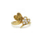 Bague 51 Bague en or jaune 750‰ et diamants 58 Facettes 1075