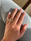 Bague 50 Bague tank en or jaune, platine et diamants 58 Facettes 1052
