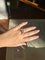 Bague 50 Bague tank en or jaune, platine et diamants 58 Facettes 1052