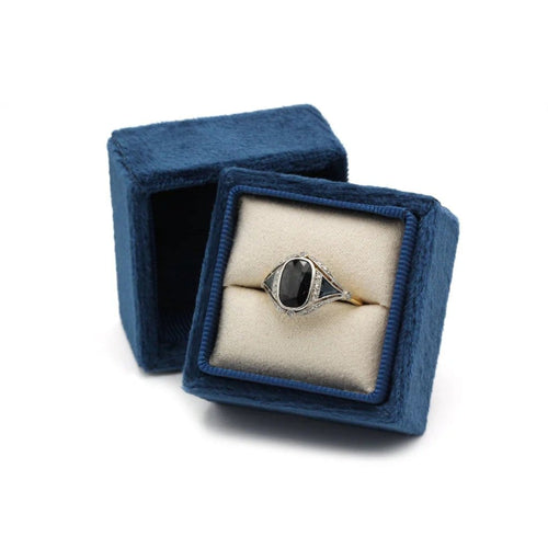 Bague 54 Bague en or 750, saphirs et diamants 58 Facettes 1169