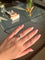 Bague 51 Bague en or blanc 750‰ avec rubis et diamants 58 Facettes 1106