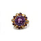 Bague 53 Bague en or jaune et blanc avec améthystes 58 Facettes 1085
