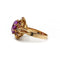 Bague 53 Bague en or jaune et blanc 750‰ sertie d’améthystes 58 Facettes 1085