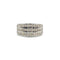 Bague 54 Bague pavée en or blanc 750‰ et diamants 58 Facettes 1105