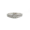 Bague 54 Bague en or blanc 750‰ et diamants 58 Facettes 1099