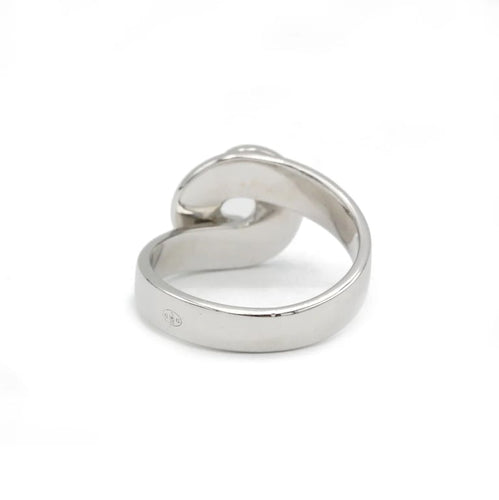 Bague 57 Dinh Van Double Sens - Bague en or blanc et diamants 58 Facettes 1095