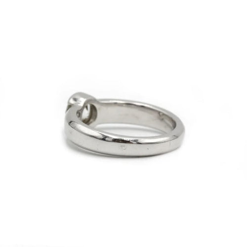 Bague 52 Bague solitaire - Diamant taille brillant en or blanc 750 58 Facettes 1081