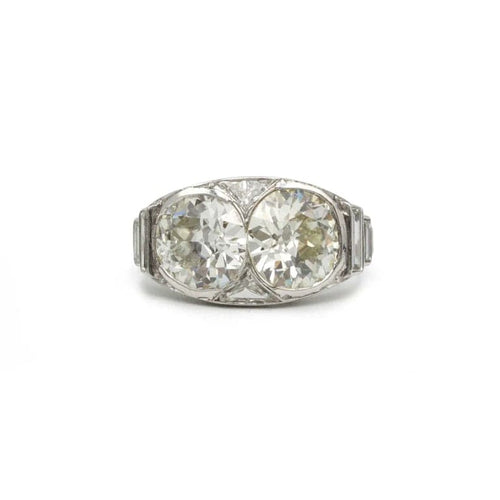 Bague 52 Bague Art déco en platine 950‰ et diamants 58 Facettes 1024