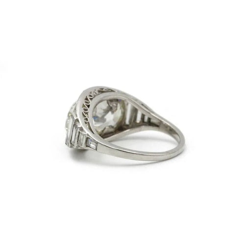 Bague 52 Bague Art déco en platine 950‰ et diamants 58 Facettes 1024
