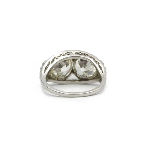 Bague 52 Bague Art déco en platine 950‰ et diamants 58 Facettes 1024