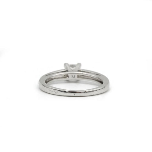 Bague 52 Solitaire - Bague en or blanc 750‰ et diamant taille princesse 58 Facettes 1131