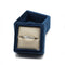 Bague 52 Solitaire - Bague en or blanc 750‰ et diamant taille princesse 58 Facettes 1131