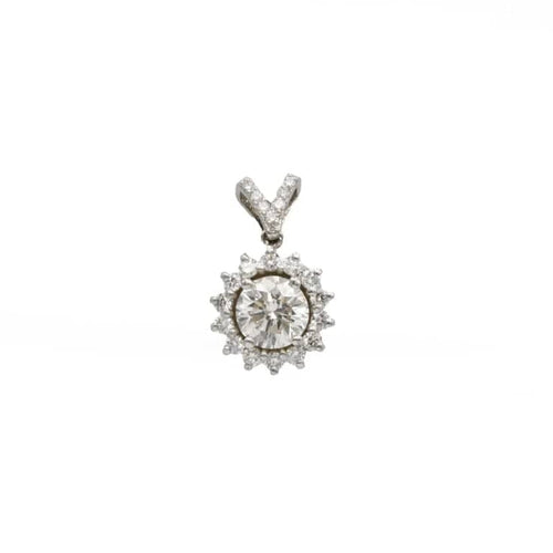 Pendentif Pendentif en or blanc 750‰ et diamants 58 Facettes 1141