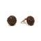 Boucles d'oreilles Boucles d’oreilles dôme en or jaune 585‰ et grenats 58 Facettes 1134