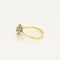 Bague 58 Bague entourage en or jaune et blanc 18k et diamants 58 Facettes LJ BAV1