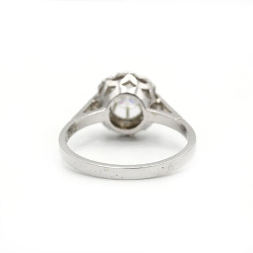 Bague 55 Solitaire - Bague en or blanc 750‰ et diamant 0,55 ct 58 Facettes 1159