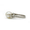 Bague 52 Bague Art déco en platine 950 sertie de diamants et perle 58 Facettes 1151